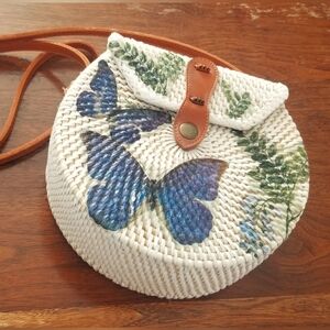 Round Rattan Bag